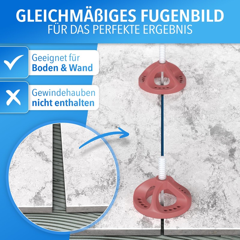 LAINFELD Tile Levelling System | 2 mm Joint Width |