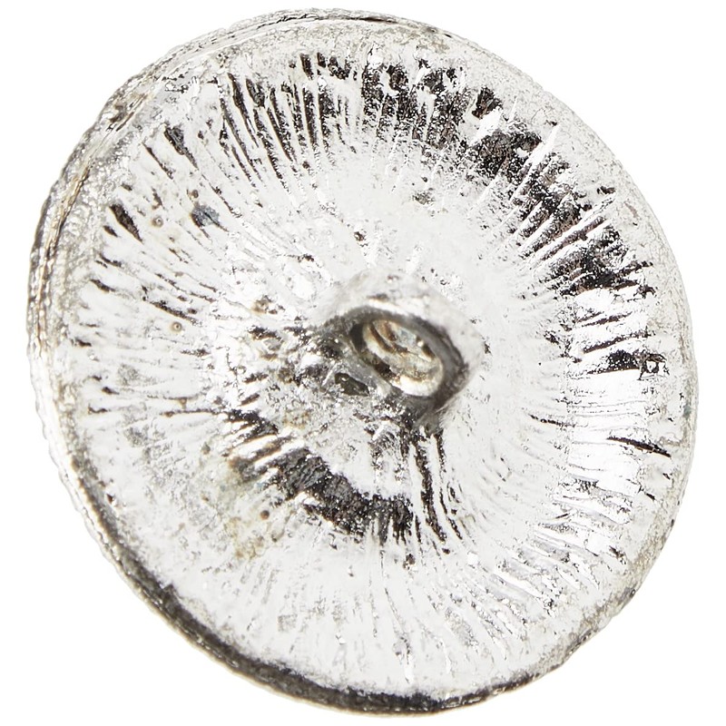 Belagio Enterprises 1-Inch Tufting Rhinestone Button 1 Piece, Silver/Crystal
