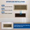 4" x 12" Floor Register Vent Covers 6-Pack, Walkable Powder-Coated