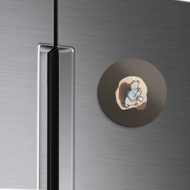 Unbranded Funny Mole Animal | 4'' X 4'' Round Decorative Magnet