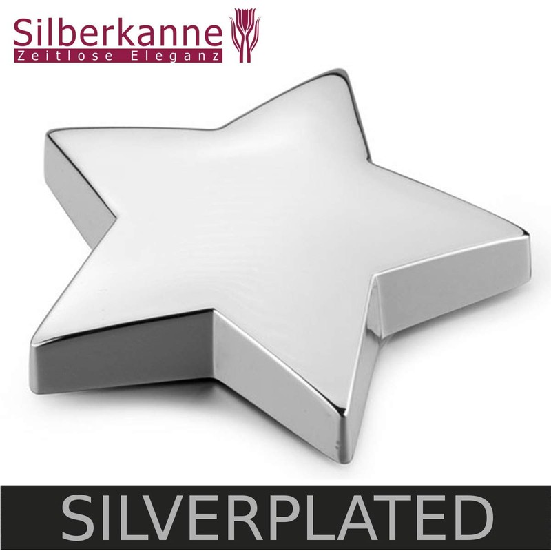 SILBERKANNE Paperweight Star 11 x 10 x 2.5 cm Desk