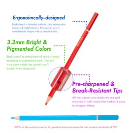 AGPTEK 72 Watercolor Pencils Zip-Up Set,Professional Water-Soluble Pencils with 3.5mm Soft Core Leads, Multicoloured Art Drawing Pencils with Dip Pens, Perfect for Blending & Color Layering