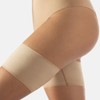 CALZITALY Smooth anti-friction bands, curvy garters for chafing thighs, black,