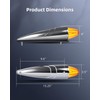 LBRST 1 x 17 LED Chrome Truck Roof Lights Amber