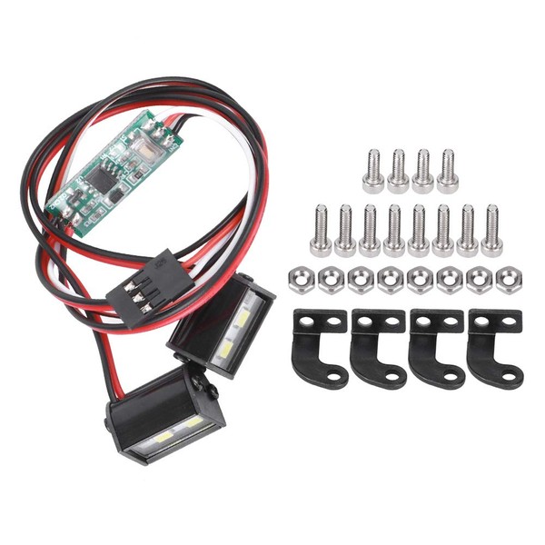 RC Car Roof Light, 2PCS 17mm Remote Control Crawler Decoration