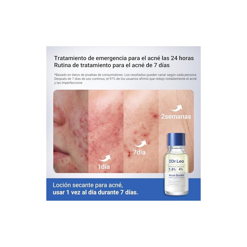 Dr. Leo loción secante para acné plus (20mL)