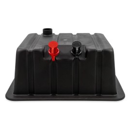 Camco 55370 Vented RV/Marine Battery Box, Double Side-by-Side - Protects Your RV or Marine Battery from Collisions and Contaminants - Holds (2) Group 24 Batteries, Black