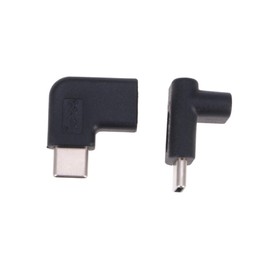 jojofuny 2pcs Right Angle Type-c Male to Female USB Adapter Converter for Mobile Charging and Data Transmission Type-c for Compatibility Laptops and Chargers