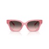 Coach Women's HC8418U Universal Fit Butterfly Sunglasses, Milky Pink/Grey Pink