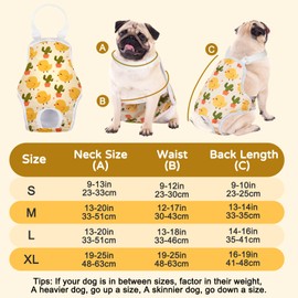 MICOOYO Dog Nappy, Onesie, Sanitary Panties, Reusable Dog Nappies for Dogs, Puppies, Washable Dog Pants with Adjustable Braces (Aniamls, L)