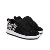 DC Girls Court Graffik Skate Shoe, Black/Leopard, 2.5 Little Kid