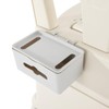 Portable Bedside Commode with Night Light, 440lb Load Capacity,PU Cushion,