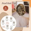 Pack of 24 Hair Spirals Wedding Curlies Hair Accessories Pearls