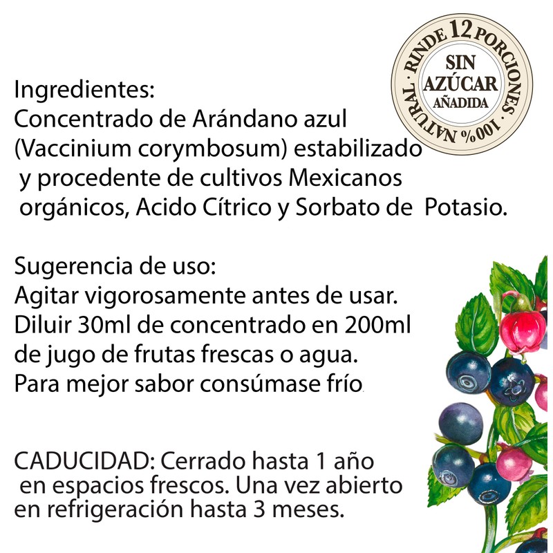 ARANDANO AZÚL COMESTIBLE 100% NATURAL