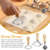 BUENTYA Set of 3 Ravioli Cookie Cutter Set with Dumpling