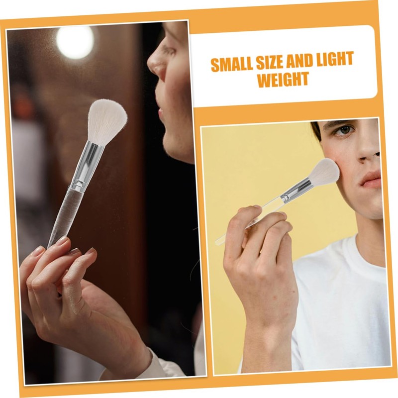 Ipetboom 2pcs Travel Makeup Brush Soft Bristle Loose Powder Blush