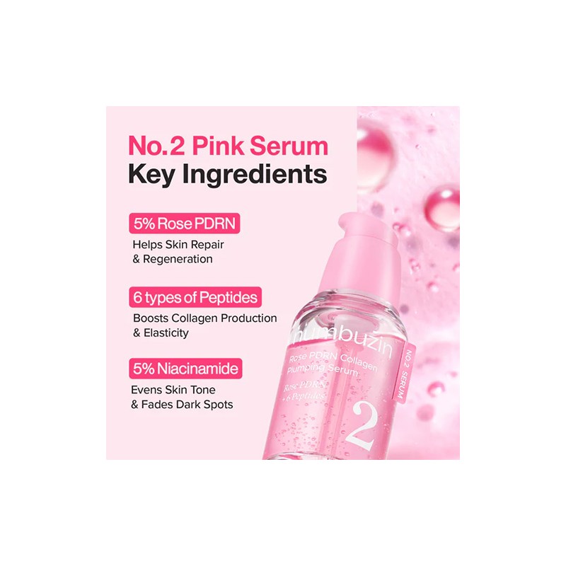 Numbuzin [Numbuzin]No.2 Rose PDRN Collagen Plumping Serum Duo 1.2ml (10ea)