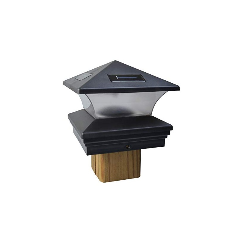 Moonrays 91268 Solar-Powered Post Cap LED Light for 6 by