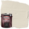 Glidden Total Exterior Paint & Primer All-in-One, Antique White/White, Flat,