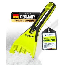 Carbigo Ice Scraper I Compact Ice Scraper Car up to -30° I Car Scratch Robust with Reinforced Icebreaker Edges I Windscreen Scraper Car Specially for Thick Ice Layers Without Damaging Windscreen