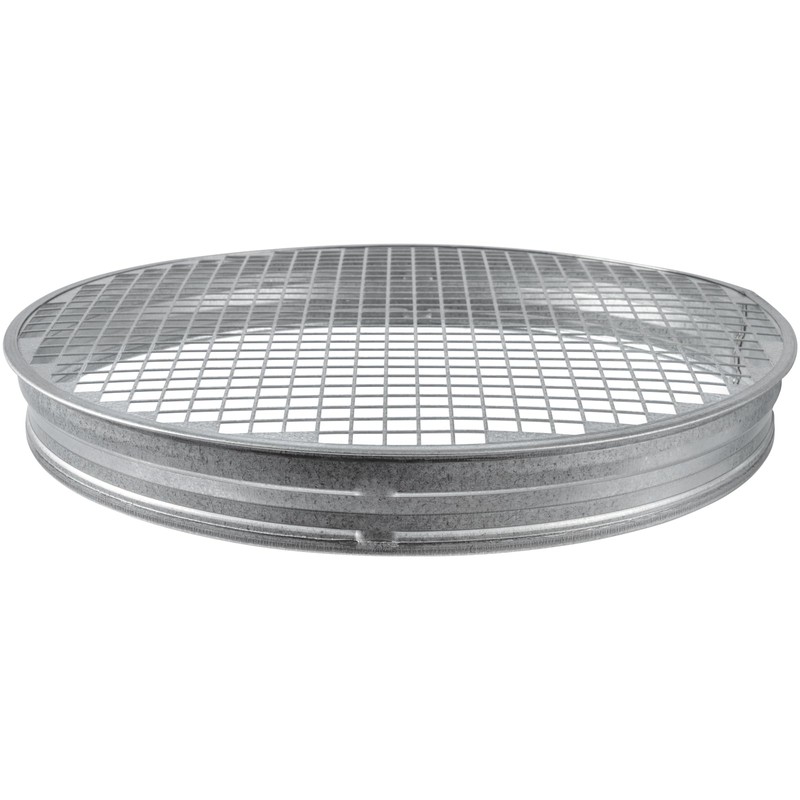 HVAC OV Galvanized Metal Duct End Cap - 12 Inch