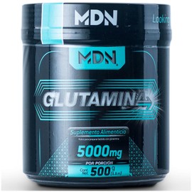 Glutamina, Mdn Sports, 100 servicios, 500 g, Sin Saborizantes, 5 g porcion