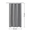 ALYVIA SPRING Stall Fabric Shower Curtain Liner Waterproof - 48"