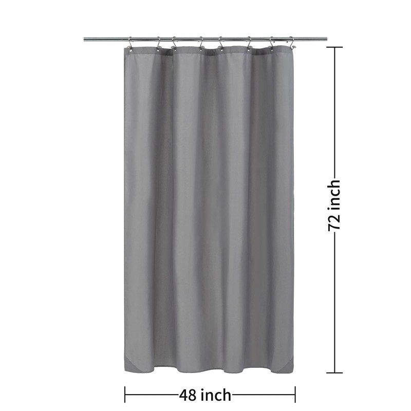 ALYVIA SPRING Stall Fabric Shower Curtain Liner Waterproof - 48"