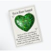 Pocket Hug Heart-Chunky Green Glitter
