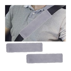 CGEAMDY Pack of 2 Car Seat Belt Pads, Seat Belt Pads, Heavy Duty Car Seat Belt Padding, Seat Belt Padding for Seat Belt in the Car, Children, Adults (Grey)