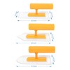 Nichiyo Plastic Trowel Kit Round&Square&Tipped End Finishing Trowels 3 Piece