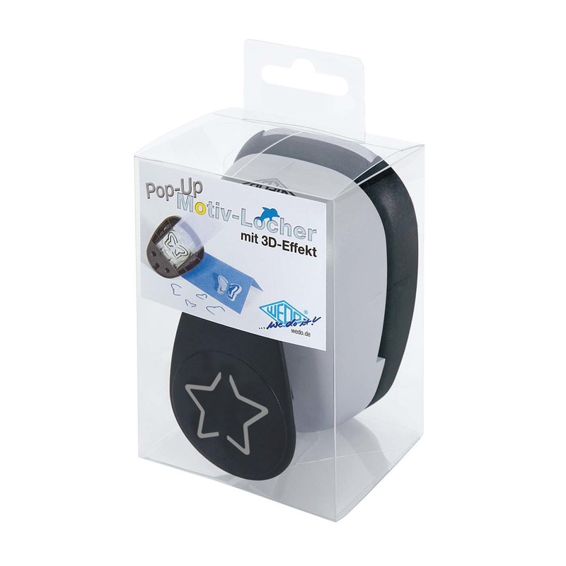 Wedo 168417 Motivlocher Popup Maxi Stern, 3D Effekt, Ausstanzung 3,5