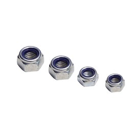 Pack of 50 Locking Nuts – Rustproof – Hex Nut with Lock (M5)