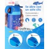 Botella Fjbottle Libre De Bpa Con Popote, 350 Ml