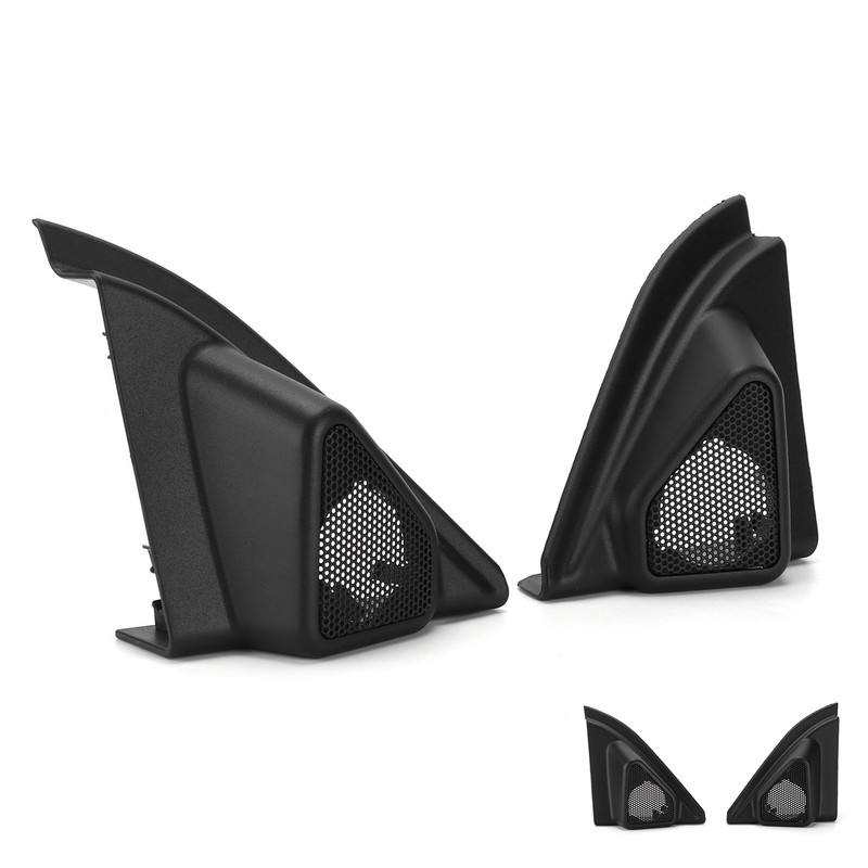 2pcs Car Door Tweeter Speaker Cover Trim Loudspeaker Decor Replacement