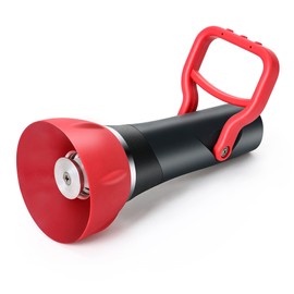 STYDDI High Flow Fireman Style Garden Hose Nozzle, Professional Classic Fireman's Spray Nozzle, Heavy Duty Adjustable Twist Zinc High Volume Fireman's Sprayer With Large Shut-off Handle, Up to 250 PSI