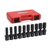CASOMAN 10 PCS 1/2" Drive Deep Universal Impact Socket Set,