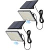 JACKYLED Motion Solar Lights Outdoor, 113 LED Cool White Bright