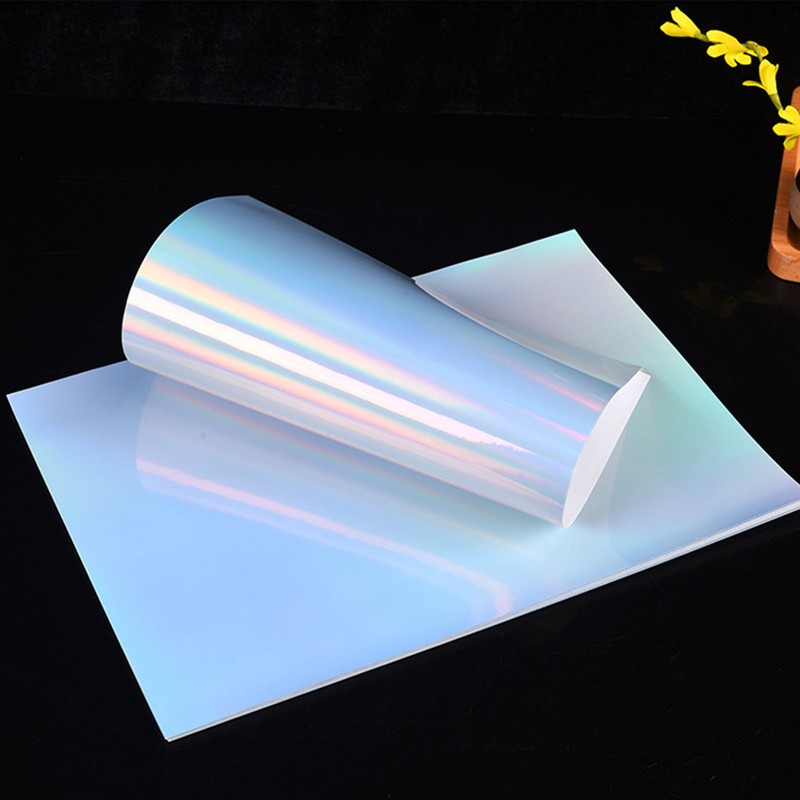20Pcs Printable Holographic Sticker Paper A4 Dries Quickly Waterproof PET