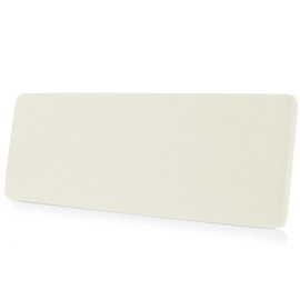 CHUN YI Stretch Couch Cushion Cover Suitable for 3 Settee, Individual Replacement Sofa Seat Slipcover with Elastic Spandex Jacquard Fabric(Large,Ivory White/Cream)