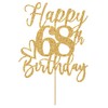 Decoración para tartas de feliz cumpleaños 68, decoraciones de cumpleaños