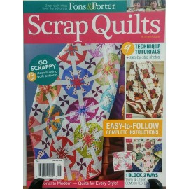 Fons & Porters Scrap Quilts Summer 2016 9 Technique Tutorials  FREE SHIPPING sb