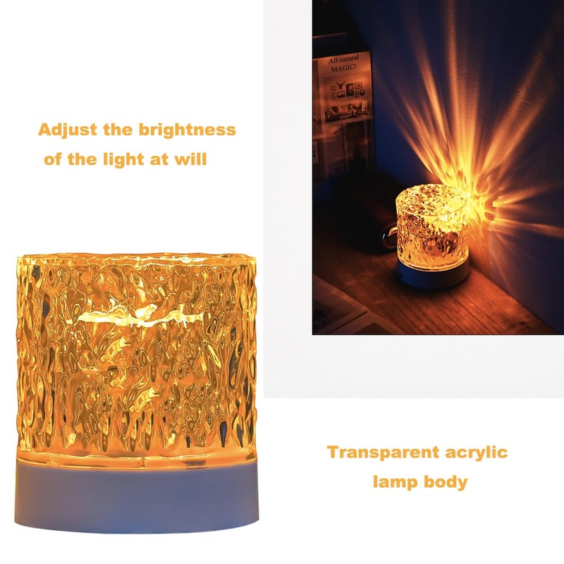 Tengsun Water Ripple Lamp Dynamic Ocean Wave Table Night Light