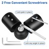 Heavy Duty Bay Window Curtain Pole Elbow Joint Kit, Adjustable