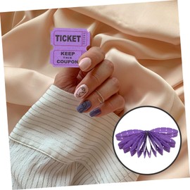 Operitacx Lottery Draw Tickets Reward Tombola Tickets 50/50 Raffle Tickets Labels Paper Tags Entrance Tickets for Events Ticket Leaflet Entry Tickets Lot Pack of 100