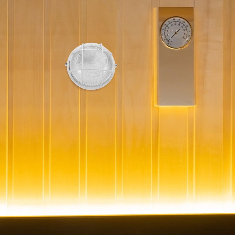 MERRYHAPY 1pc Sauna Lighting Anti-high Bulkhead Light LED Wall Lamp