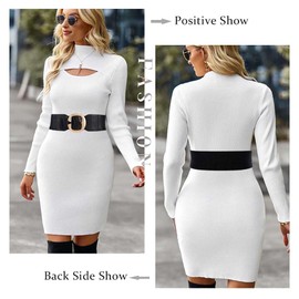 Yalice - Cinturón elástico ancho para mujer, para vestidos, con hebilla dorada, cintura elástica para mujer, Hebilla de oro negro., Fits Waist Size: 25''-31''