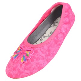 Beck Girls' Bowknot Gymnastics Shoes, Pink