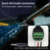 Nadadora 3.5mm Audio Pigtail TRS Male to Bare Wire Stereo