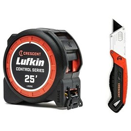 Crescent Lufkin Control Series 25' Tape Measure & Utility Knife Set